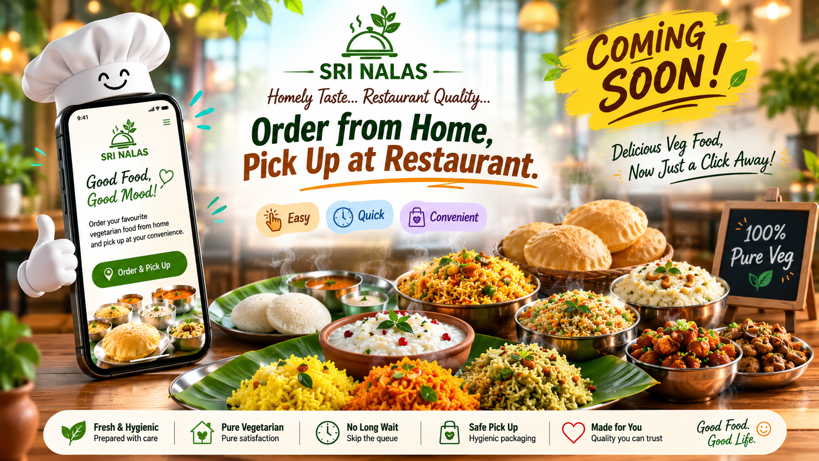 Sri Nalas vegetarian food menu